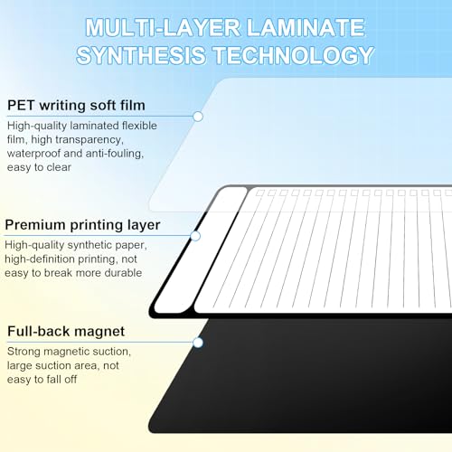 Joyberg 7-Piece Magnetic Dry Erase to-Do List White Board, 4'x11', Multifunctional Weekly Planner, Chore Chart, Dry Erase Planner for Refrigerator - Image 3