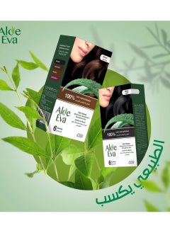 Aloe Eva Aloe Eva Hair Henna Black 10 GM * 6 Sachets  - Image 2