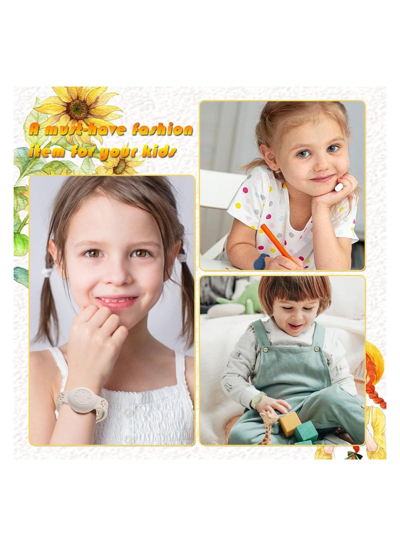 SYOSI 2PCS Waterproof AirTag Bracelet for Kids, Silicone Hidden Wristband Tracker with AirTag, Anti-Lost Air Tag Holder Strap Band for Children Toddler, Waterproof Silicone Wristband Full Case Cover - Image 3