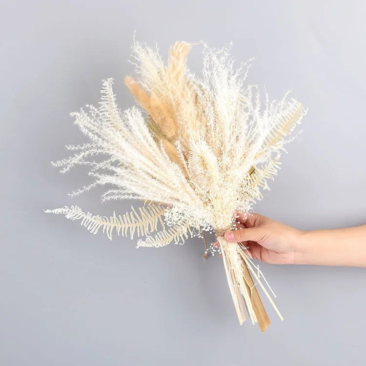 Bluejw Y-N042 Hot Selling Large & Mini Natural Dried Flowers Bouquet – Premium Dried Plants Wedding Home Decoration, Bridal Bouquet Arrangement for Rustic Chic Events - Image 1