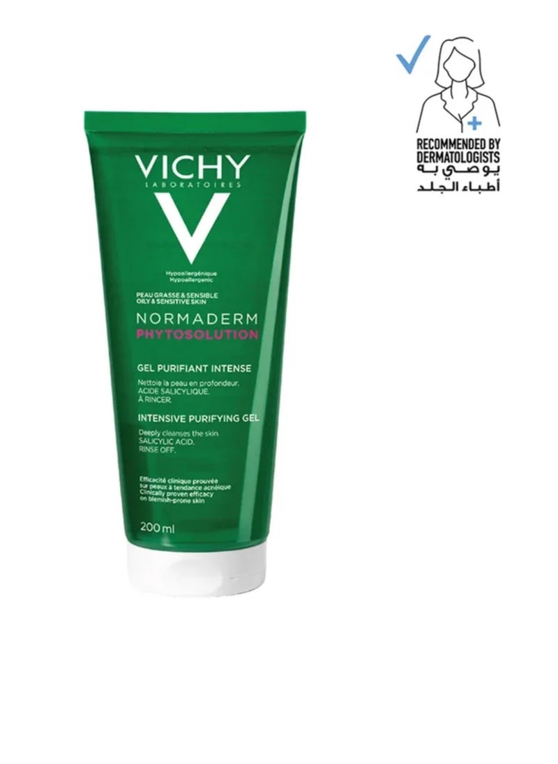 Vichens - Normaderm Phytosolution Cleansing Gel for Oily, Acne-Prone Skin with Salicylic Acid 200ml - Image 1