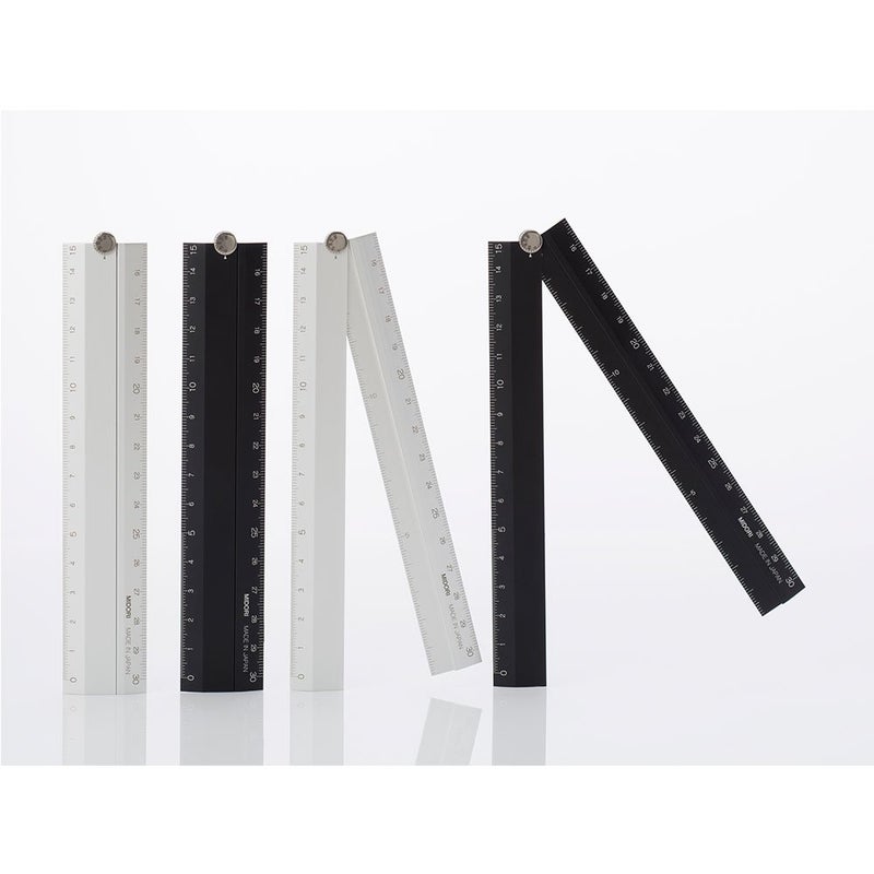 Midori Multi Aluminium Ruler 30cm Black (42254006) - Image 4