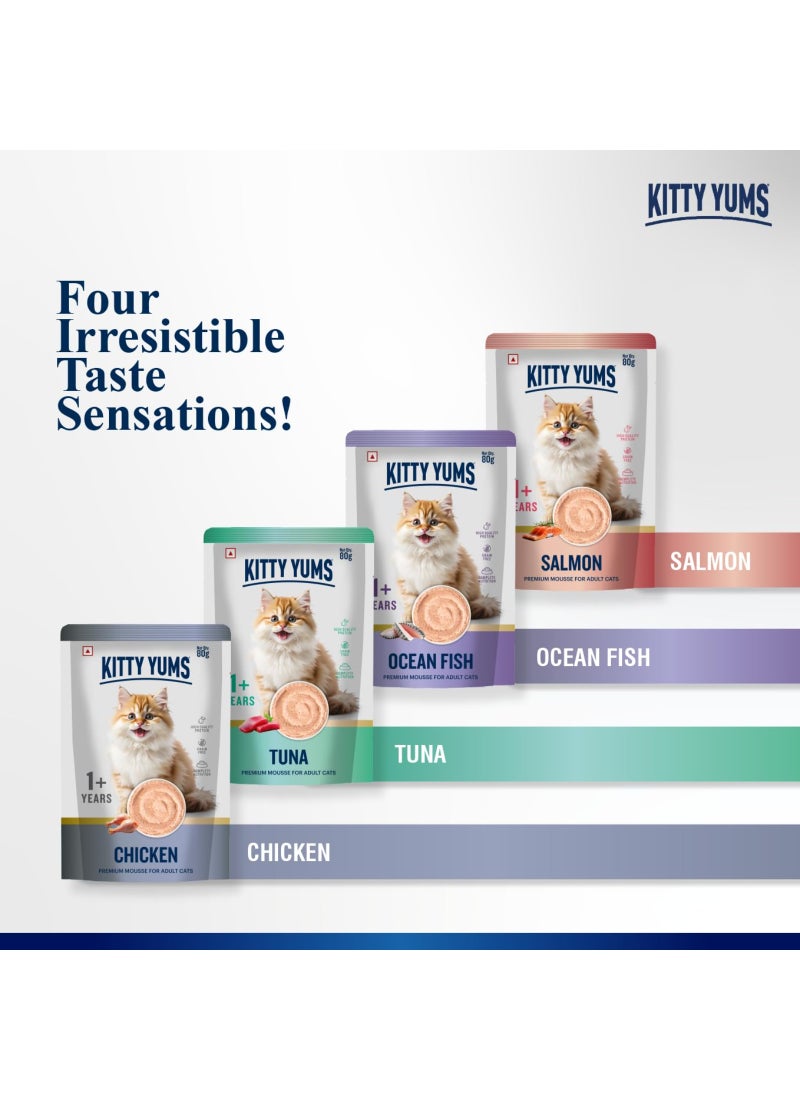 Kitty Yums Chicken Mousse Cat 80gm – Pack of 24 - Image 3