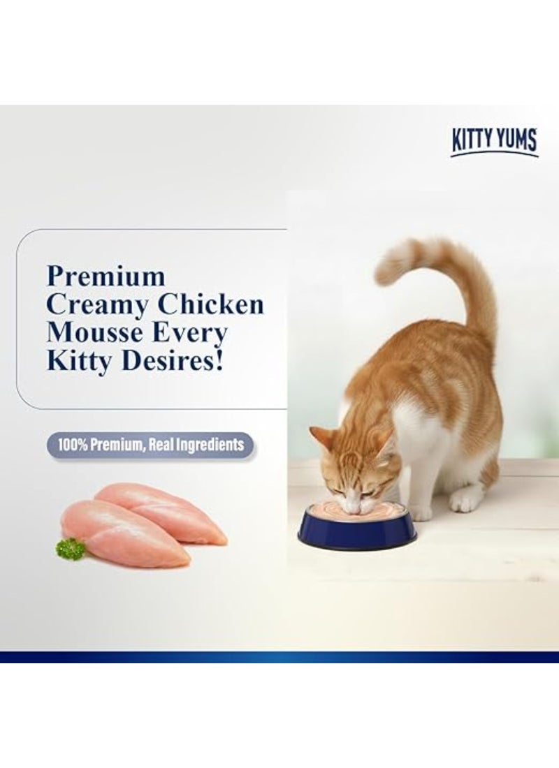 Kitty Yums Chicken Mousse Cat 80gm – Pack of 24 - Image 4