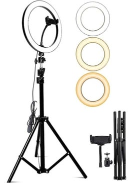 Syrox Stabilizers (Tripod) Youtuber LED Light Tripod Selfie Makeup Light Continuous Ring Light 10 Inch Ha  - Image 2