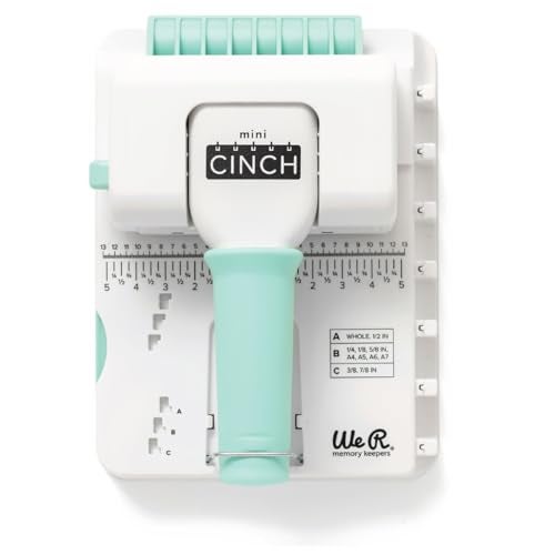 We R Memory Keepers Mini Cinch Bookbinding Machine Small Craft Tool Compatible with Wire or Spiral Coils Make Professional Books Notebooks Calendars and Journals