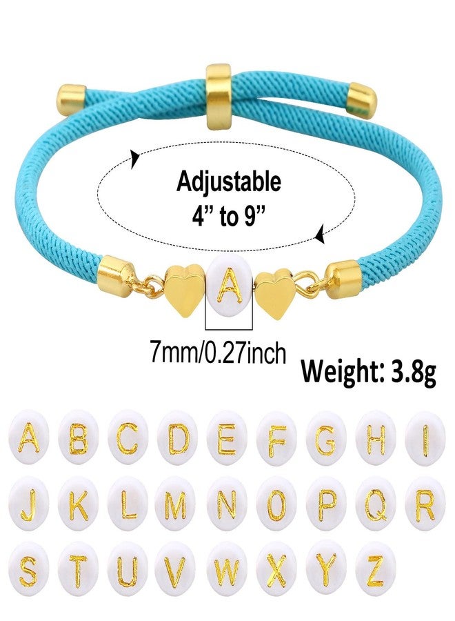 سمر لوف سوار "حب الصيف" متعدد الألوان بأحرف أولية للنساء، بتصميم قلب حب، هدية مجوهرات لطيفة للصديقة، الابنة، الأم، الجدة في عيد الميلاد أو الكريسماس (مقاس متوسط، أزرق) - Image 5