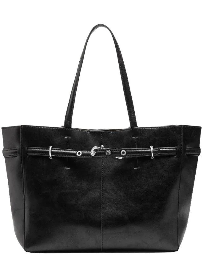 PARFOIS Crackle-Effect Shopper Bag