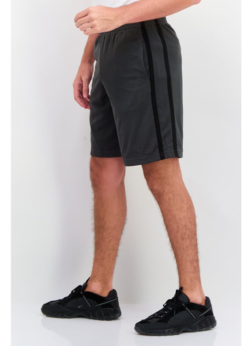 Champion Men Sportswear Fit Training Shorts, Dark Grey  - Image 2