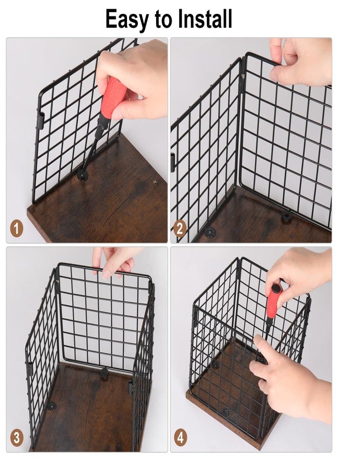 CAPHONT Coffee Pod Holder Basket, Coffee Holder Organizer with Wooden Base Sturdy Coffees Pod Holder Organizer for Kitchen Counter and Office Desktop (Square Grid) - Image 4