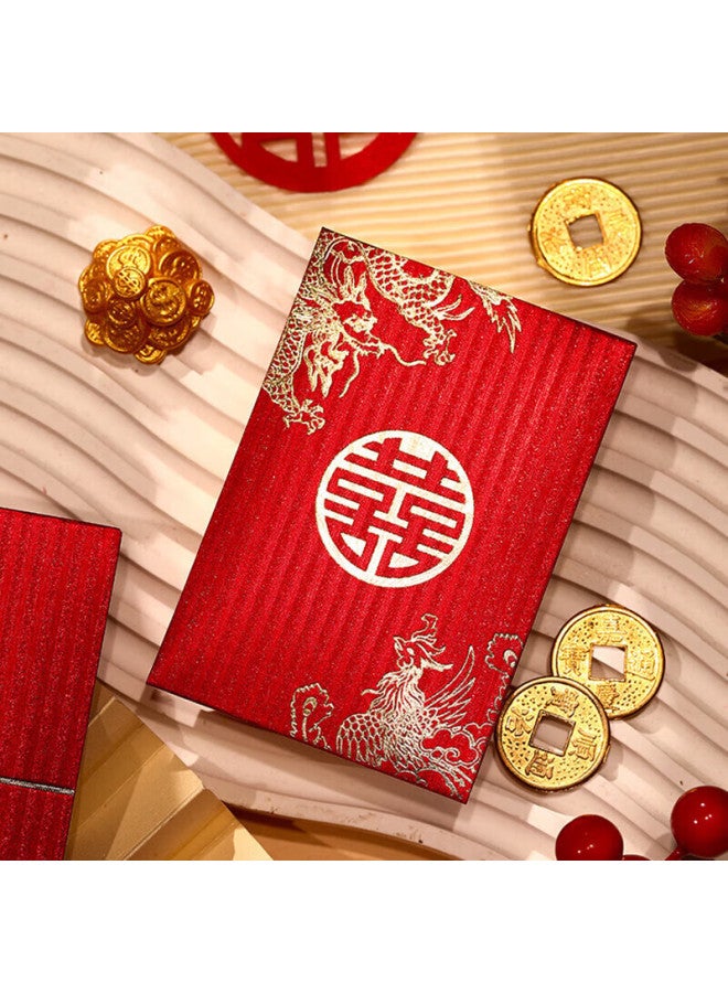 Green Reed Qingwei Wedding Red Envelopes With "double Happiness" Character, 30 Pieces, For Greeting Parents, Door-blocking, Wedding Celebration Supplies, Mini Mixed "double Happiness" Style - Image 4