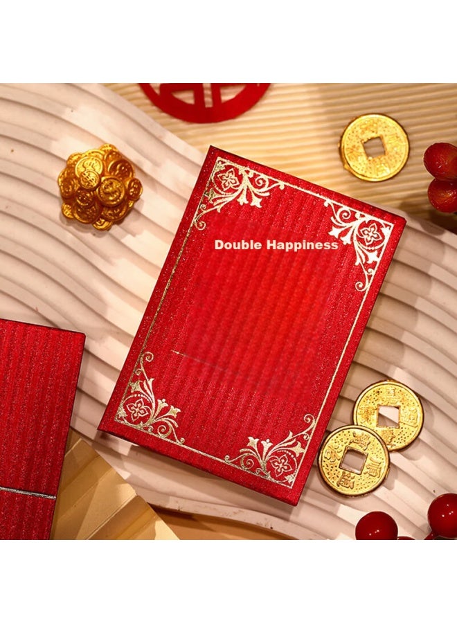 Green Reed Qingwei Wedding Red Envelopes With "double Happiness" Character, 30 Pieces, For Greeting Parents, Door-blocking, Wedding Celebration Supplies, Mini Mixed "double Happiness" Style - Image 5