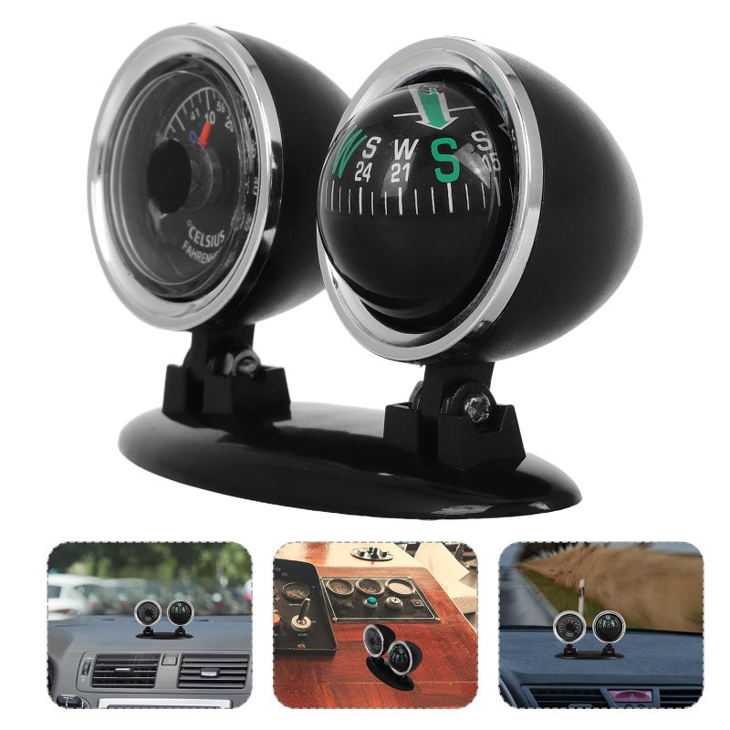 Two In One Auto Interior Marine Dashboard Compass Guide Ball For Vehicle Boat Hiking Outdoor - Image 5