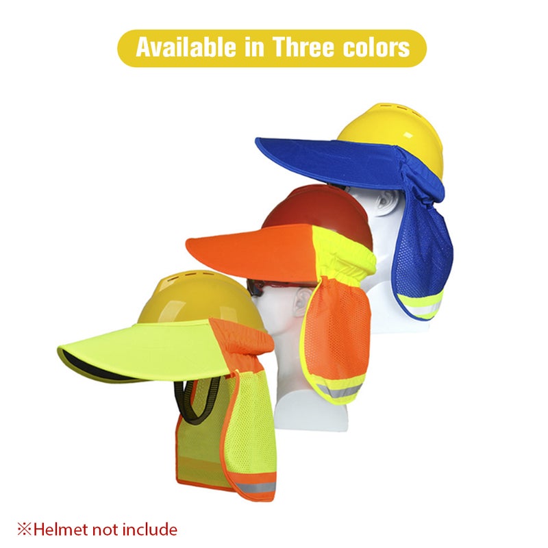 Shade Brim with Duck Tongueis Suitable for Safety Helmet High Visibility Fluorescent Reflective Awning to High Temperature in Summer Cool Breathable - Image 4