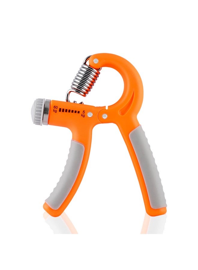 KONEX Adjustable Hand Gripper Strengthener For Men & Women | Hand Exercise Equipment For Home And Gym Workouts (Without Counter, Orange) - Image 1