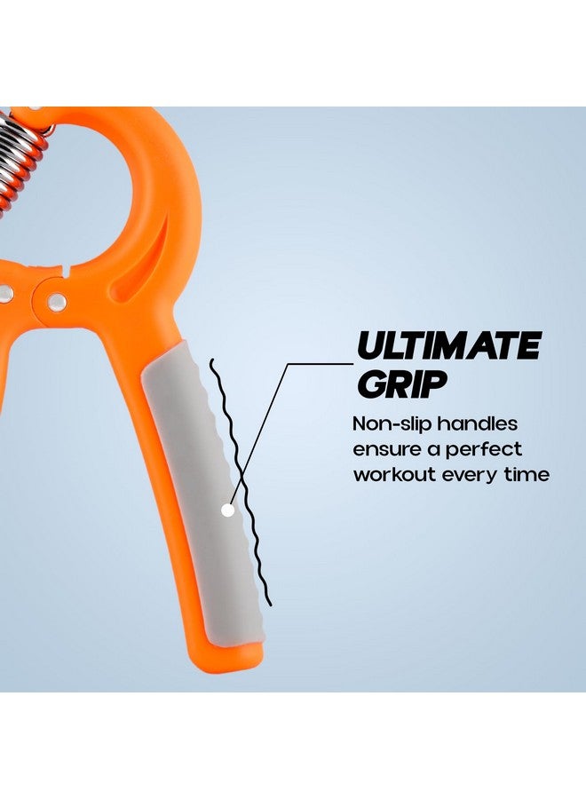 KONEX Adjustable Hand Gripper Strengthener For Men & Women | Hand Exercise Equipment For Home And Gym Workouts (Without Counter, Orange) - Image 5