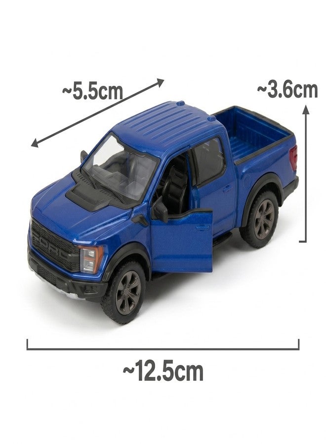 Wizplex Kinsmart Ford F-150 Raptor R 1:36 Scale Officially Licensed Die-Cast Metal Car Model — Pull-Back Action Openable Doors Pick-Up Truck Collectible Toy - Image 5