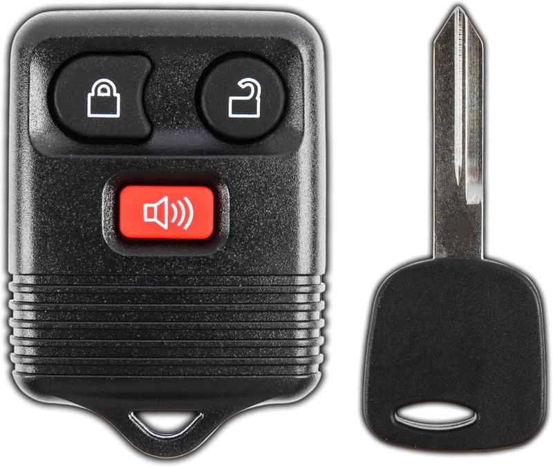 KeylessOption Keyless Entry Remote Fob Car Ignition Uncut Key for Ford F-150 F-250 Ranger Explorer Expedition Excurions Navigator CWTWB1U345 - Image 1