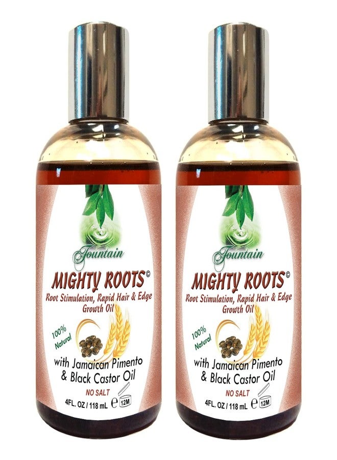 Fountain Mighty Roots with Jamaican Pimento Black Castor Oil 4 Ounce (Pack of 2) - Image 1