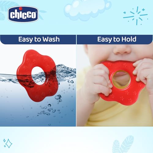 Chicco Teether Supersoft Star 2M+ 2Pc Red + Green - Image 5