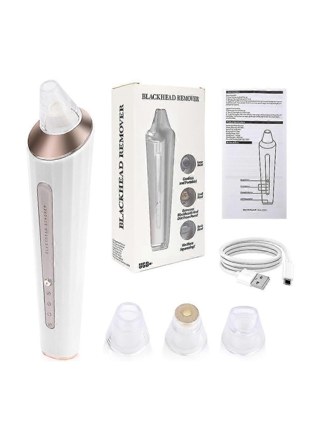 Electric Blackhead Remover Device – Powerful Suction for Clearer, Healthier Skin
