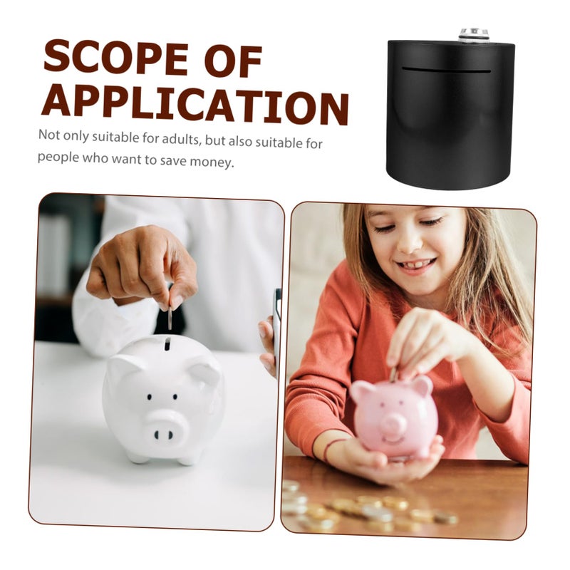 Electronic Password Lock Metal Piggy Bank Money Savings Jar Coin Container - Image 4