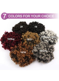 Curly Wavy Afro Puff Drawstring Ponytail Hair Extension For Black Women Loose Wave Short Mini Afro Puff Hairpieces For Girls Kids(Black) - pzsku/Z6F98EAC7FE317018037CZ/45/_/1733730128/877078c7-58a4-4976-bf4d-da17a25a0e0d