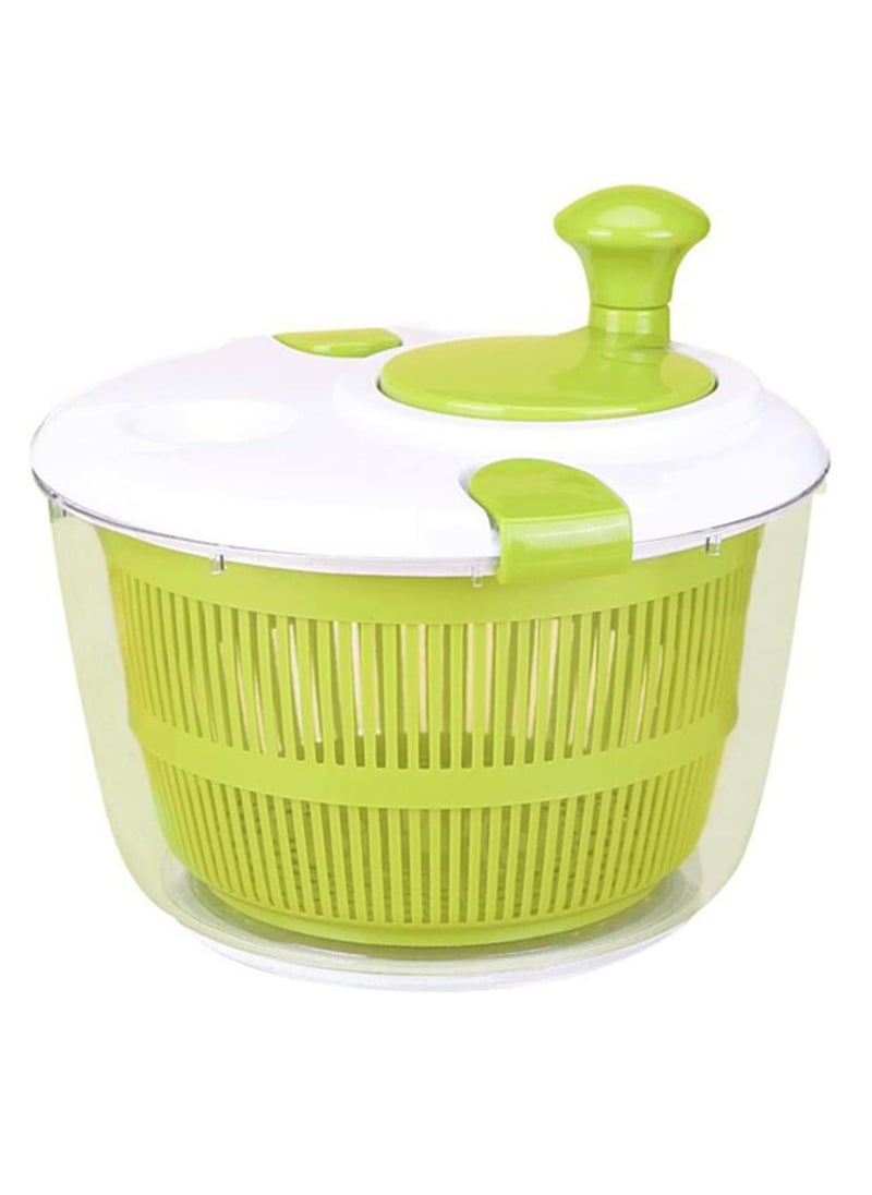 TIGER Salad Vegetable Dehydrator Salad Rotor with Handle – Manual Lettuce Washing & Drying Machine, Easy Water Drainage, Green – Ideal for Washing, Drying & Preparing Fresh Greens, Vegetables, and Fruits  - Image 1