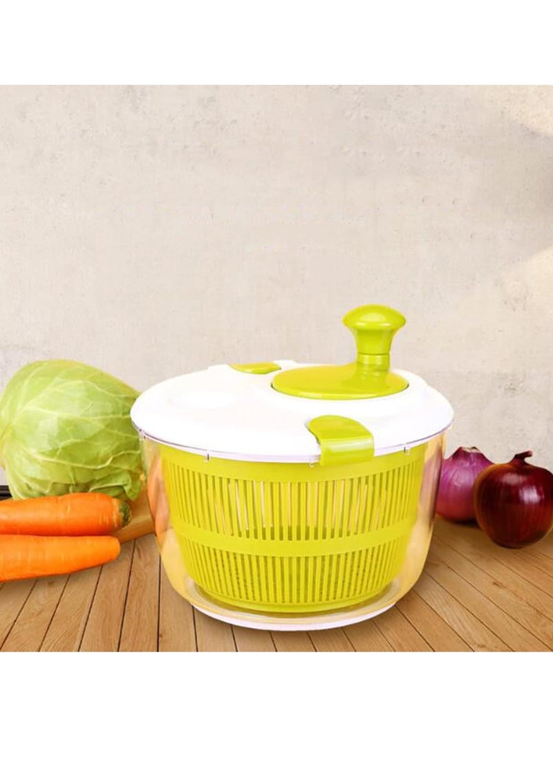 TIGER Salad Vegetable Dehydrator Salad Rotor with Handle – Manual Lettuce Washing & Drying Machine, Easy Water Drainage, Green – Ideal for Washing, Drying & Preparing Fresh Greens, Vegetables, and Fruits  - Image 2