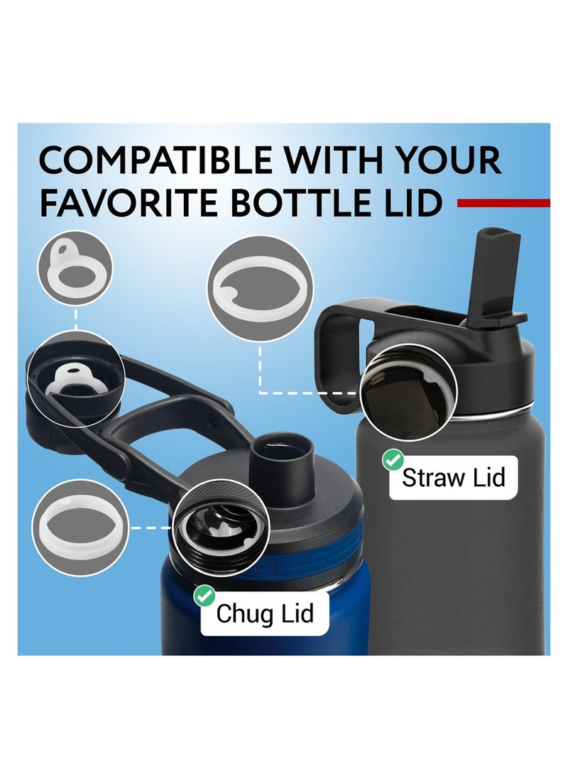 SYOSI - 9Pcs Water Bottle Gasket Replacement for Thermoflask 40oz Insulated Stainless Steel Water Bottle Lid, Silicone Sealing Rings Gaskets for Water Bottle Straw Lid, Chug Lid & Chug Spout - Image 1