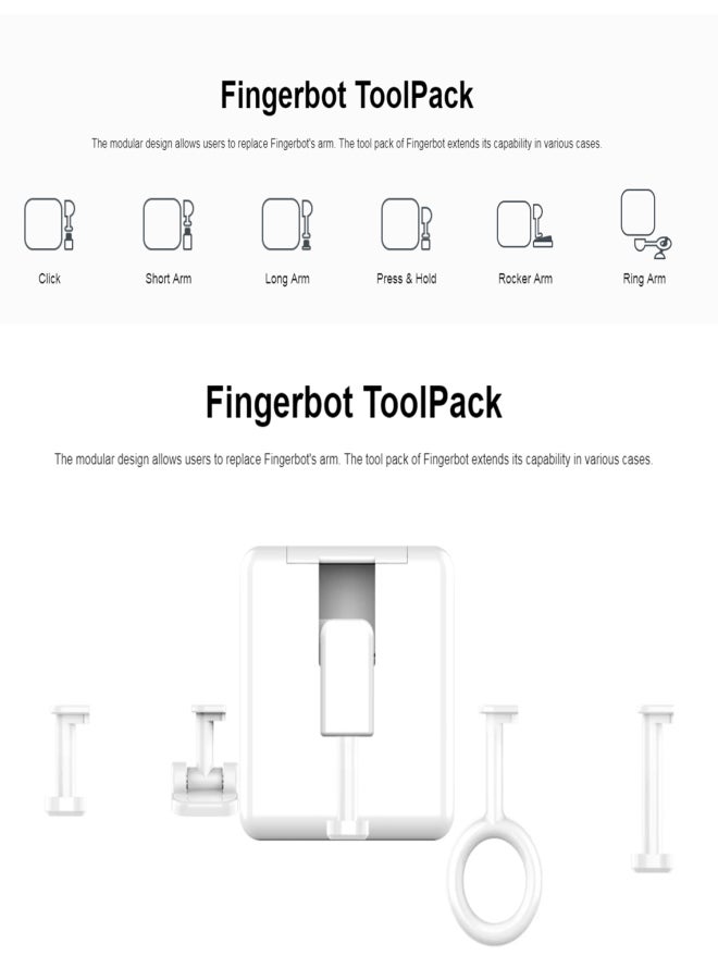 Replaceable Arms for Smart Mini Fingerbot Fingerbot Tool Pack Extension Kit of Fingerbot - Image 4