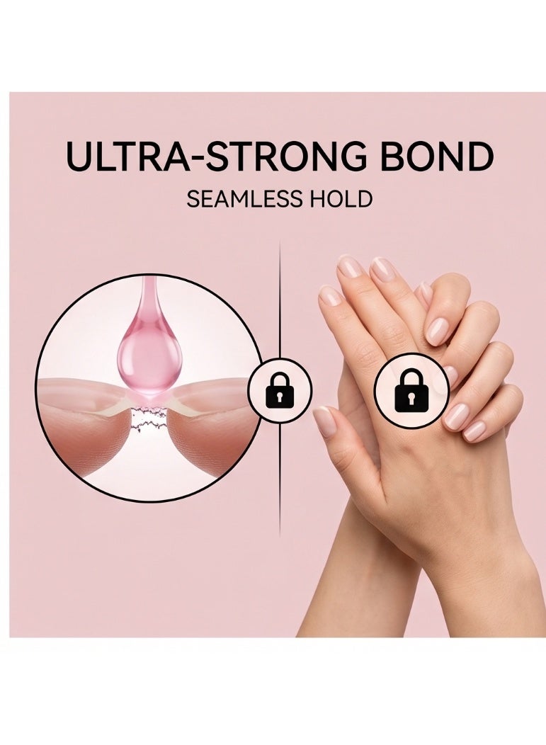 Dueloit 5g False Nails Glue For Nail Tip Professional False Nail Glue Extension Tips For Broken Adhesive Super For Press On Adhesive, Nail Strengthening DIY Nail Art Home Salon Use. - Image 5