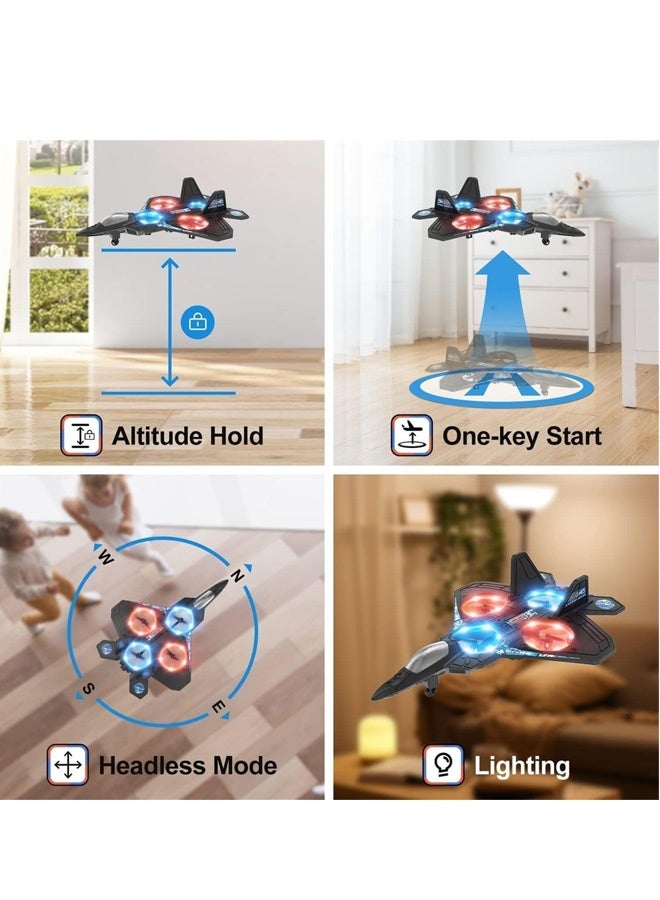 Trait Children's remote control stunt glider，Kids Drone/Beginner Drone/Toy Airplane/RC Aircraft/2.4GHz Remote Control Drone/Auto Hover Drone/Helicopter Toy for Kids/Children's Gift Drone/Mini Drone with Light/EPP Foam Drone/Safe Drone for Children - Image 3
