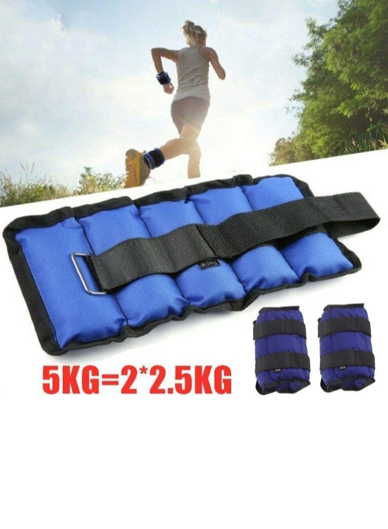Scrolls Adjustable Ankle Weights for Women and Men, Ankle Wrist Weight Durable Practical Hands or Feet Wear Resistant, Walking Jogging Gymnastics Aerobics Enthusiasts Muscle Training (2.5 kg x 2Nos)  - Image 5