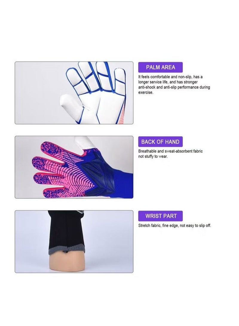 Arabest Soccer Goalkeeper Gloves, Youth Adult Soccer Goalkeeper Gloves, High Performance Goalkeeper Gloves, Breathable Soccer Gloves, 4+3mm Super Grip, For Toughest Saves, Training And Matches - Image 3