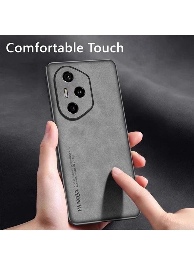 حافظة لهاتف هونر 400 برو 5G، حافظة من جلد الغنم المقلد غير اللامع ， حماية من الدرجة العسكرية ， غطاء هاتف مقاوم للصدمات لهونر 400 برو ， حافظة هونر 400 برو ذات نسيج غير لامع ， حافظة هونر 400 برو ， رمادي - Image 5