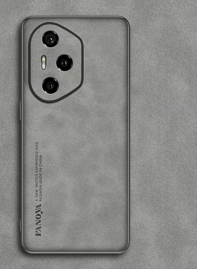 حافظة لهاتف هونر 400 برو 5G، حافظة من جلد الغنم المقلد غير اللامع ， حماية من الدرجة العسكرية ， غطاء هاتف مقاوم للصدمات لهونر 400 برو ， حافظة هونر 400 برو ذات نسيج غير لامع ， حافظة هونر 400 برو ， رمادي - Image 2