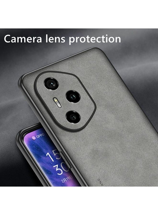 حافظة لهاتف هونر 400 برو 5G، حافظة من جلد الغنم المقلد غير اللامع ， حماية من الدرجة العسكرية ， غطاء هاتف مقاوم للصدمات لهونر 400 برو ， حافظة هونر 400 برو ذات نسيج غير لامع ， حافظة هونر 400 برو ， رمادي - Image 4