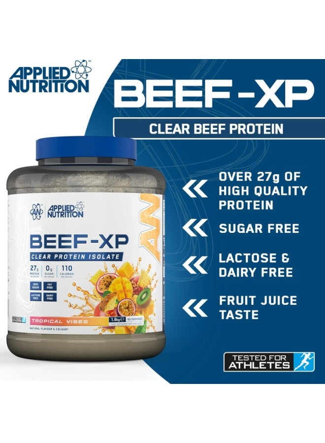 Applied Nutrition Clear Hydrolysed Beef-xp Protein - Tropical Vibes - (1.8 Kg) - Image 2