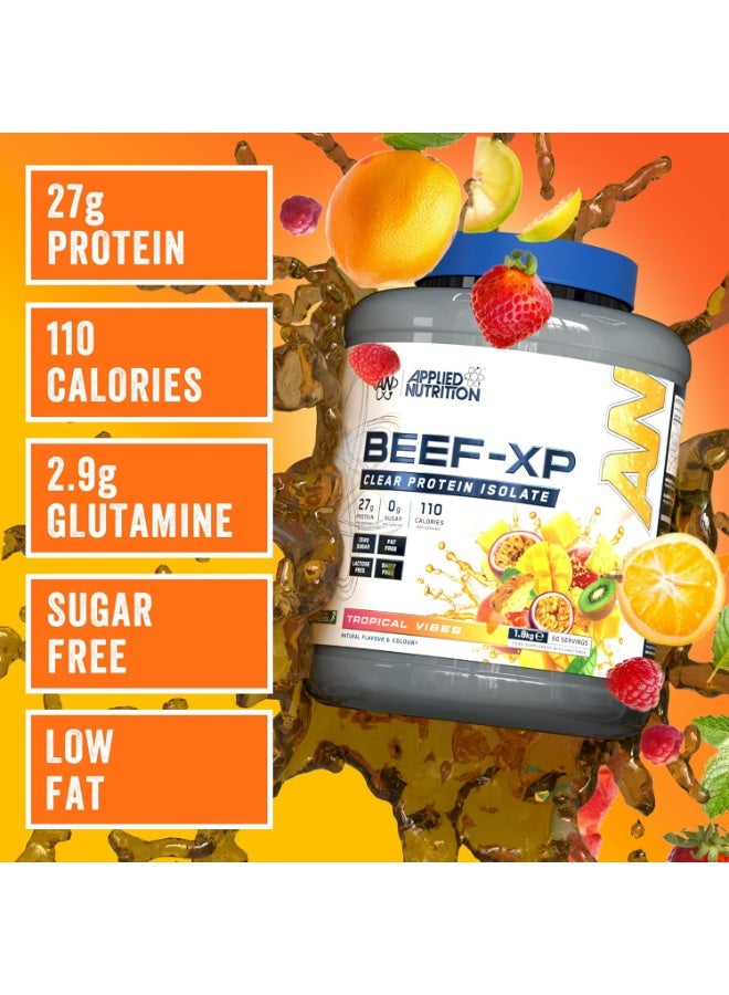 Applied Nutrition Clear Hydrolysed Beef-xp Protein - Tropical Vibes - (1.8 Kg) - Image 3