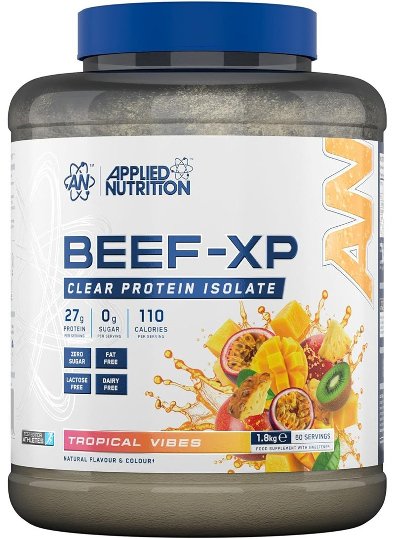 Applied Nutrition Clear Hydrolysed Beef-xp Protein - Tropical Vibes - (1.8 Kg) - Image 1