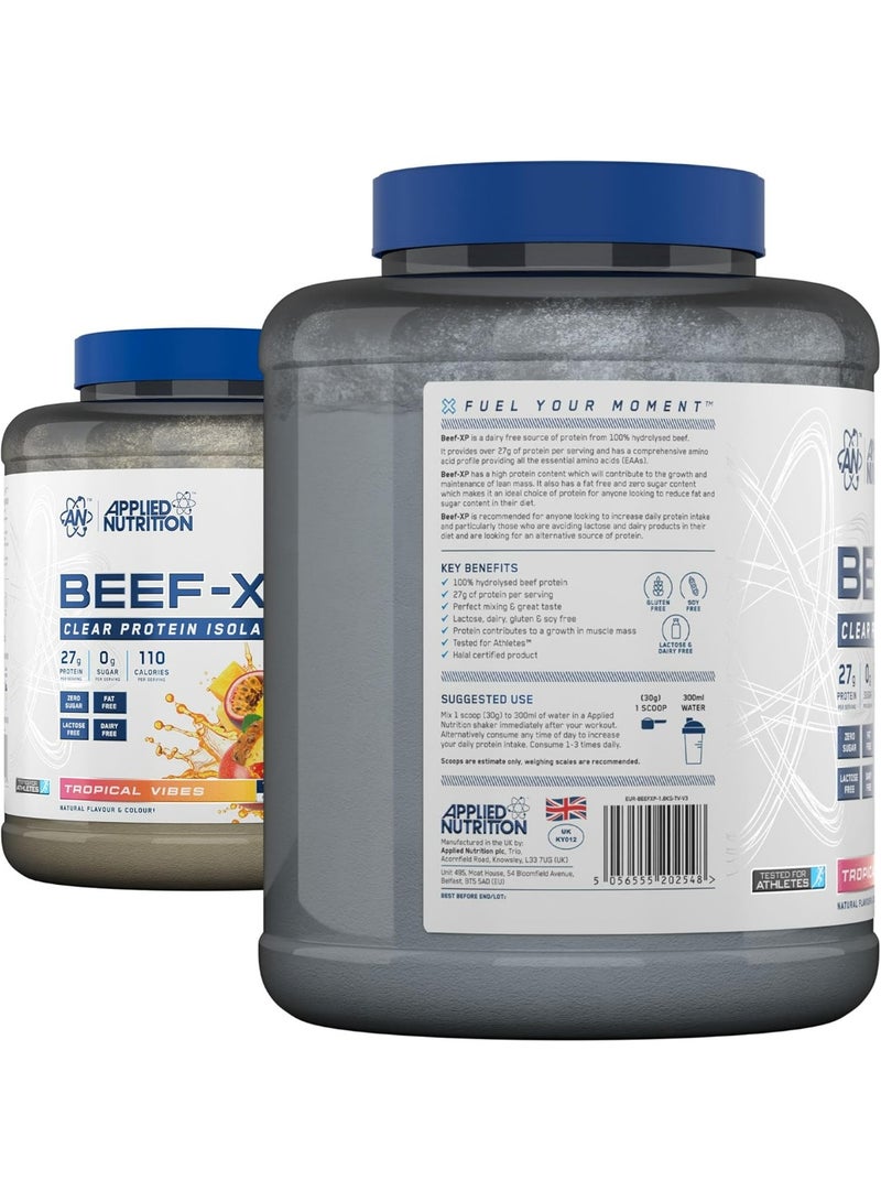 Applied Nutrition Clear Hydrolysed Beef-xp Protein - Tropical Vibes - (1.8 Kg) - Image 5