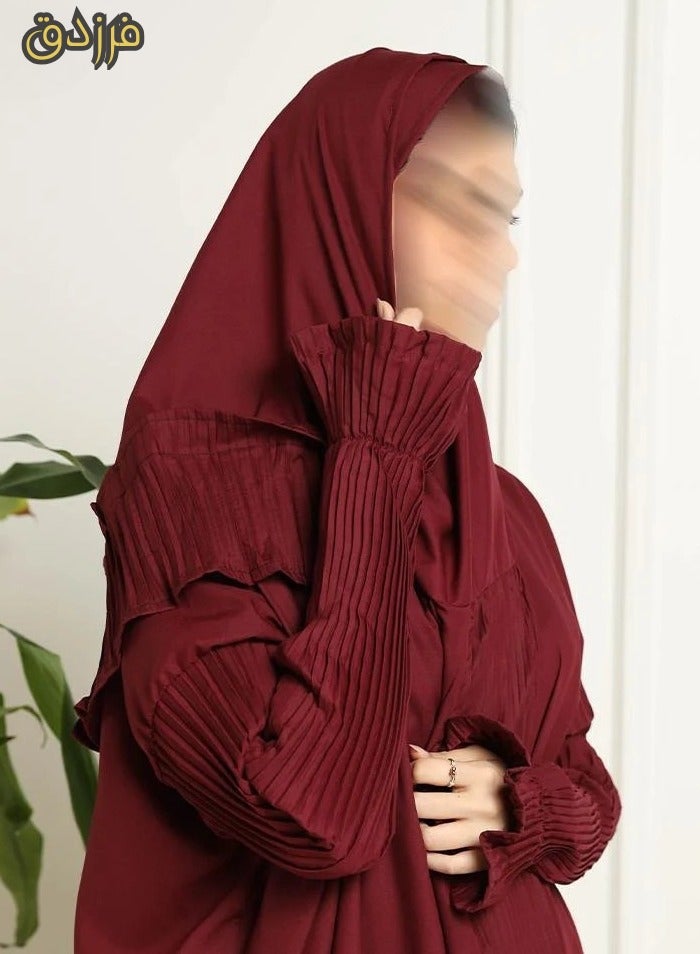 Farazdaq Wide and comfortable women's prayer sheet, excellent cold material - Image 1