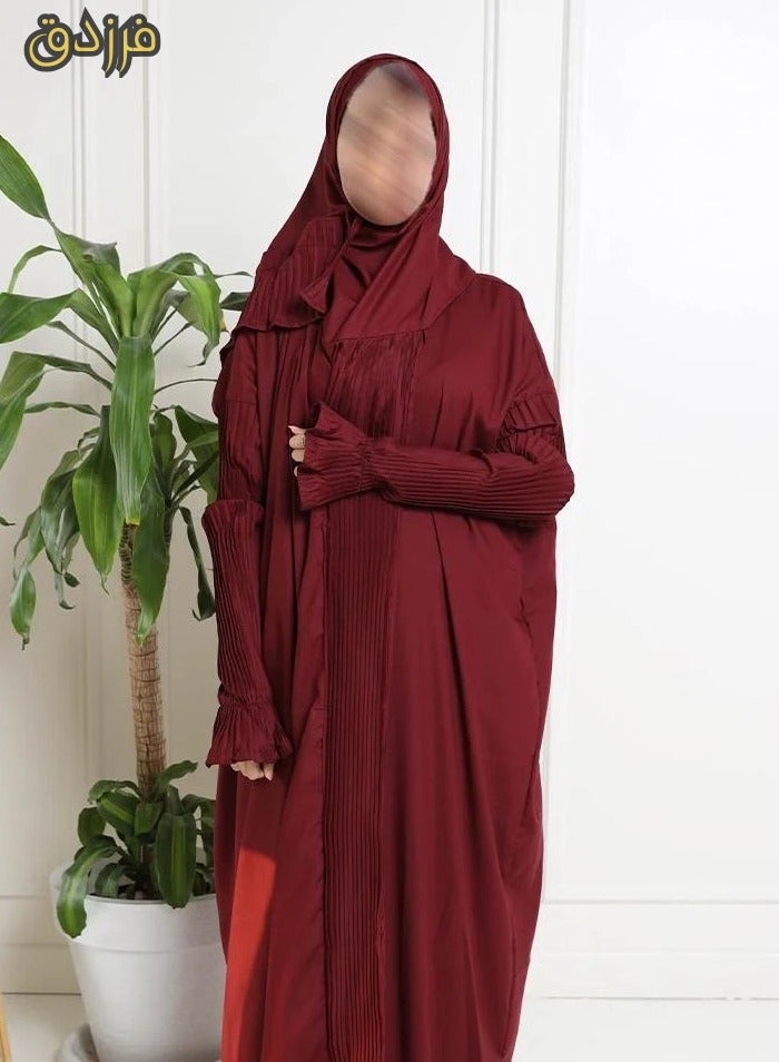 Farazdaq Wide and comfortable women's prayer sheet, excellent cold material - Image 2