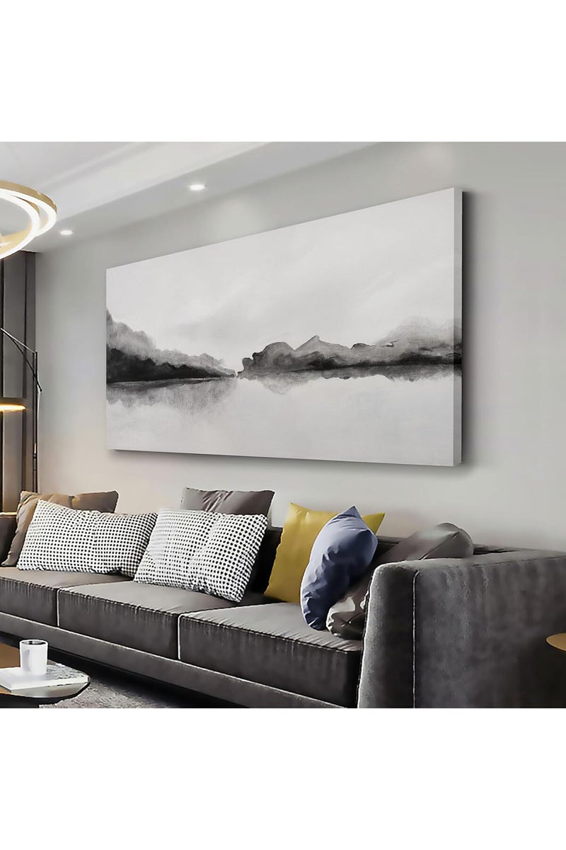 EMODA Vintage-Style Minimalist Canvas Artwork 60x120cm – Personalized Wrap Framed Decor - Image 1