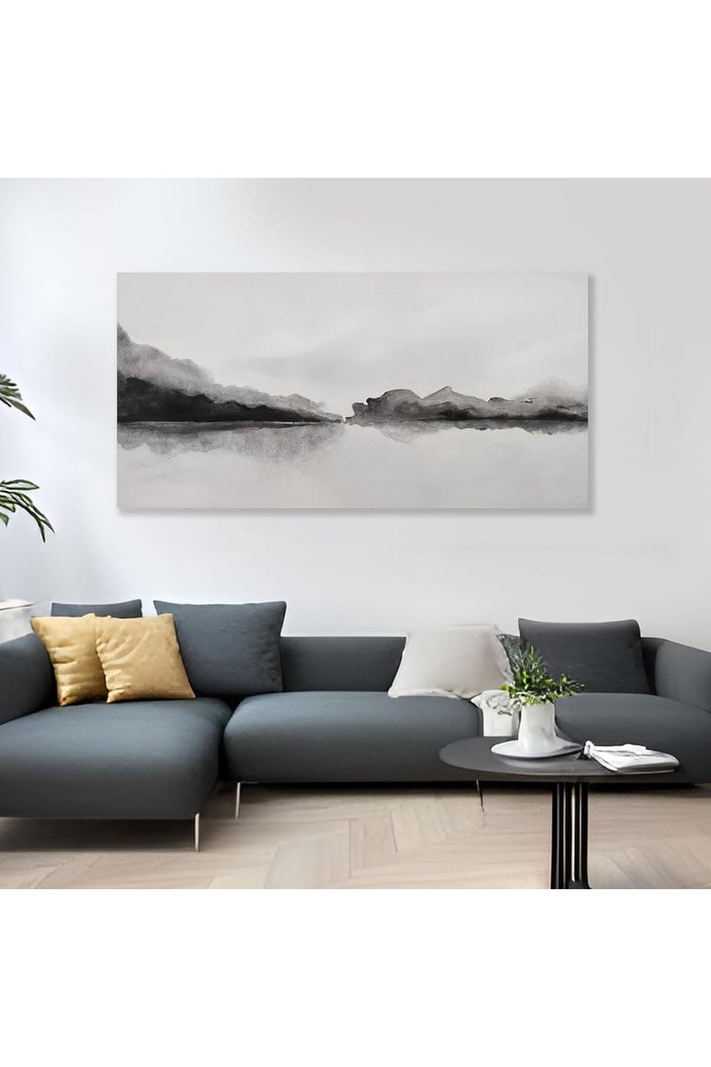 EMODA Vintage-Style Minimalist Canvas Artwork 60x120cm – Personalized Wrap Framed Decor - Image 3