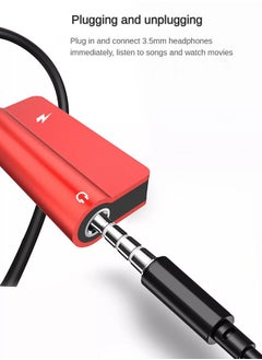 DUDAO 2-in-1 Lightning adapter, supports simultaneous charging and music, 150mm portable design, high-quality TPE+aluminum alloy material, suitable for games, calls and singing  - Image 3