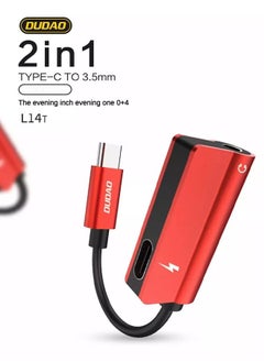 DUDAO 2-in-1 Lightning adapter, supports simultaneous charging and music, 150mm portable design, high-quality TPE+aluminum alloy material, suitable for games, calls and singing  - Image 2