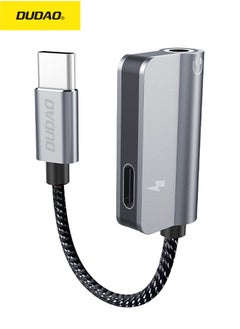 DUDAO 2-in-1 Lightning adapter, supports simultaneous charging and music, 150mm portable design, high-quality TPE+aluminum alloy material, suitable for games, calls and singing  - Image 1