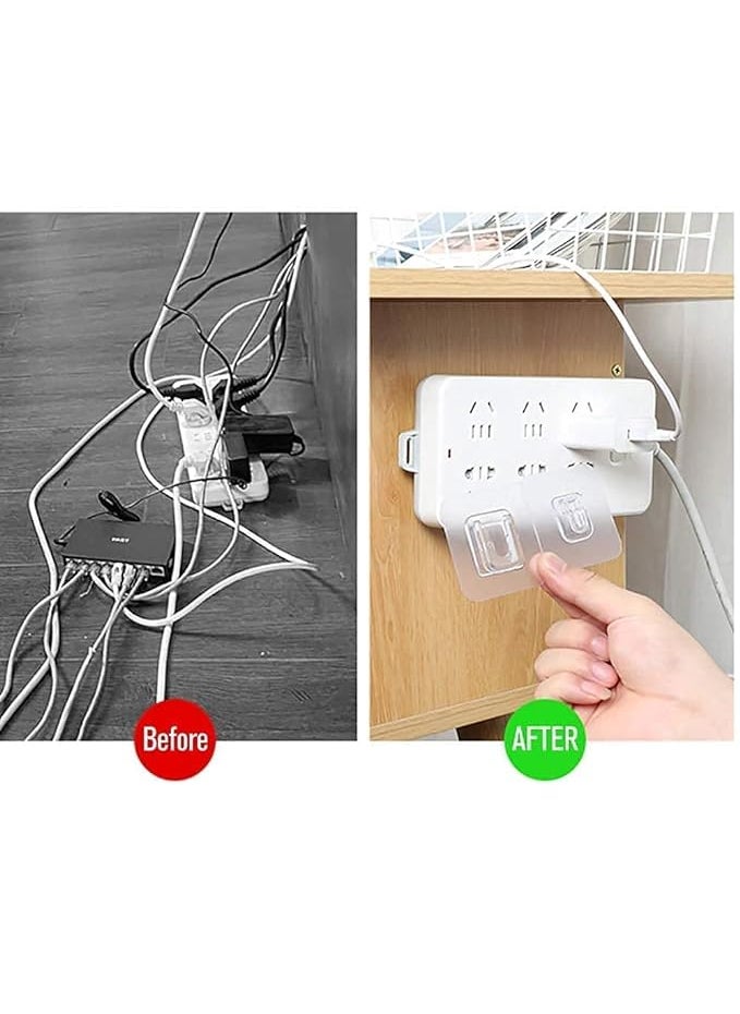 AccuPrints AccuPrints Adhesive 20 pcs 10 Pair Hooks for Wall Heavy Duty Photo Frame Multipurpose Hooks Waterproof Stick on Adhesive Stronger Plastic Hooks Wall hangings DoubleSidedPack of 10  - Image 3